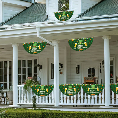 Happy St. Patrick's Day Non-Pleated Fan Flag