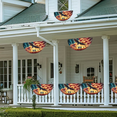 Memorial Day Honor The Fallen Veteran Patriotism Non-Pleated Fan Flag 3-Day Shipping