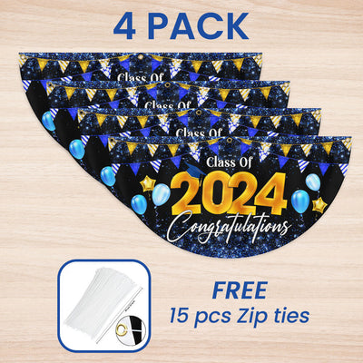 Graduation 2025 Senior Class Of 2025 Non-Pleated Fan Flag