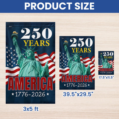 America Flag | 250th Anniversary of The U.S. Canvas Flag
